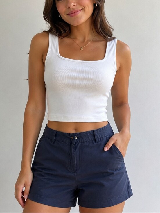 attention Pants - attention Navy  Casual Shorts